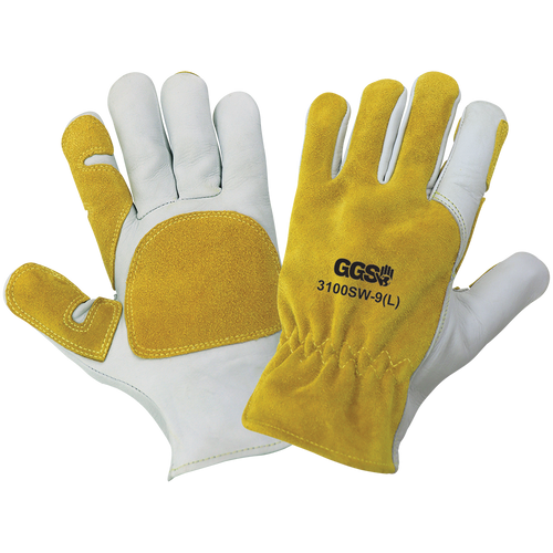 Premium Cowhide Drivers Glove Commonly Used for Spot Welding- Size 10(XL) 12 Pair, #3100SW-10(XL)