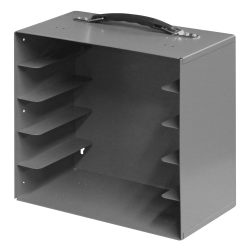Durham Mfg Rack for Small Plastic Compartment Boxes, 11-1/4"W x 6-3/4"D x 10-3/4"H, Gray, DM-290-95 (1/Ea)