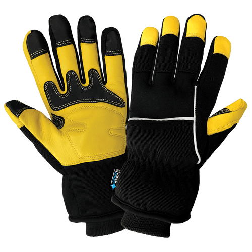 Premium-Grade Grain Deerskin Leather Palm, Low Temperature, Waterproof, Insulated Glove Size 9(L) 12 Pair, #SG7200INT-9(L)