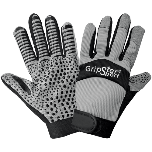 GripterSport Synthetic Leather Palm Performance Mechanics Style Glove with a Silicone Patterned Palm and Spandex Back- Size 10(XL) 12 Pair, #SG9003-10(XL)