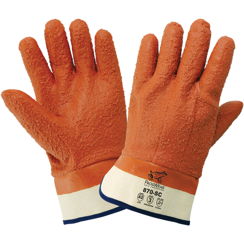 FrogWear Cold Protection Heavy-Duty Rough Finish PVC Cut Resistant Glove One Size 12 Pair, #870-SC