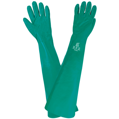 FrogWear Heavyweight Extra-Long Nitrile Supported Glove Size 9(L) 12 Pair, #8772-9(L)