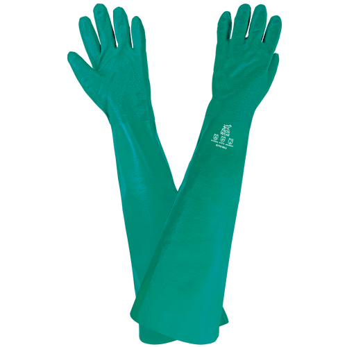 FrogWear Heavyweight Extra-Long Nitrile Supported Glove Size 10(XL) 12 Pair, #8772-10(XL)