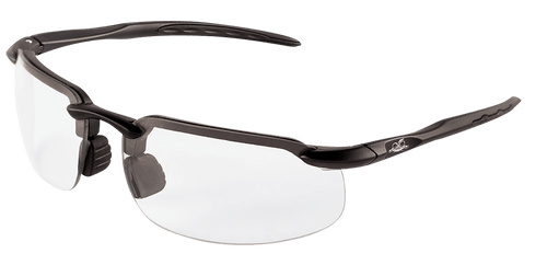 Swordfish Clear Anti-Fog Lens, Crystal Black Frame Safety Glasses- 12 Pair, #BH1031AF