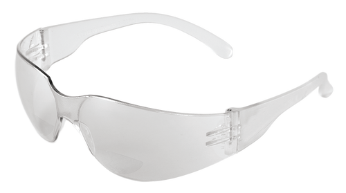 Torrent Clear 1.0 Diopter Reader Style Lens, Frosted Clear Frame Safety Glasses- 12 Pair, #BH11110