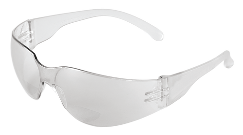Torrent? Clear 2.5 Diopter Reader Style Lens, Frosted Clear Frame Safety Glasses- 12 Pair, #BH11125