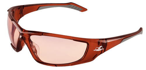 Javelin Indoor/Outdoor Copper Lens, Crystal Brown Frame Safety Glasses- 12 Pair, #BH12714