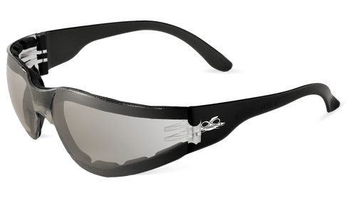 Torrent Foam-Lined Indoor/Outdoor Anti-Fog Lens, Crystal Black Frame Safety Glasses- 12 Pair, #BH13156AF