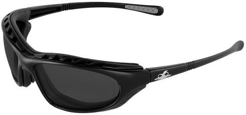 Steelhead Smoke Anti-Fog Lens, Matte Black Frame Safety Glasses- 12 Pair, #BH1363AF