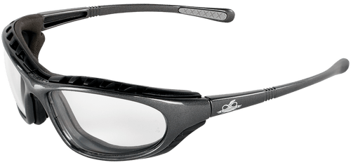 Steelhead Clear Anti-Fog Lens, Shiny Pearl Gray Frame Safety Glasses- 12 Pair, #BH1391AF