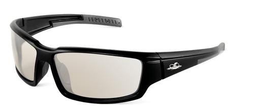 Maki Indoor/Outdoor Anti-Fog Lens, Matte Black Frame Safety Glasses- 12 Pair, #BH1466AF