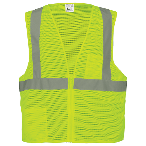FrogWear HV High-Visibility Lightweight Mesh Polyester Safety Vest- Size Small, #GLO-001-S FrogWear HV High-Visibility Lightweight Mesh Polyester Safety Vest- Size Small, #GLO-001-S
