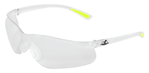 Bass? Clear Anti-Fog Lens, Frosted Clear Frame Safety Glasses- 12 Pair, #BH2121AF