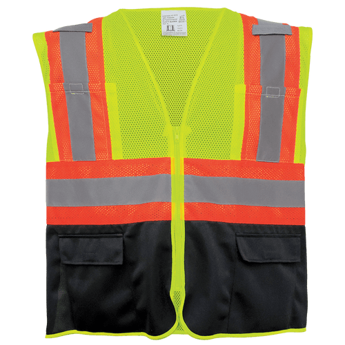FrogWear HV Mesh Polyester Surveyors Safety Vest- 3XL, #GLO-0036-3XL FrogWear HV Mesh Polyester Surveyors Safety Vest- 3XL, #GLO-0036-3XL