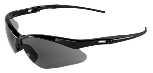 Spearfish Smoke Anti-Fog Lens, Shiny Black Frame Safety Glasses- 12 Pair, #BH2253AF
