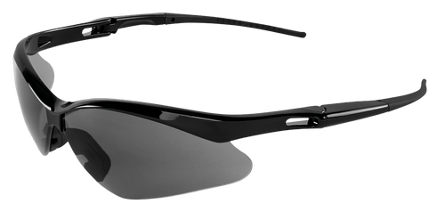 Spearfish Smoke Anti-Fog Lens, Shiny Black Frame Economy Safety Glasses- 12 Pair, #BH2253AFE