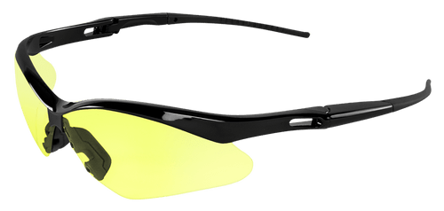 Spearfish Yellow Anti-Fog Lens, Shiny Black Frame Safety Glasses- 12 Pair, #BH2254AF