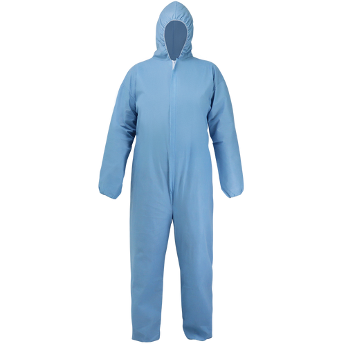 FrogWear Premium Self-Extinguishing Coveralls with Hood- Small 25 ct., #NW-COV80FR-S