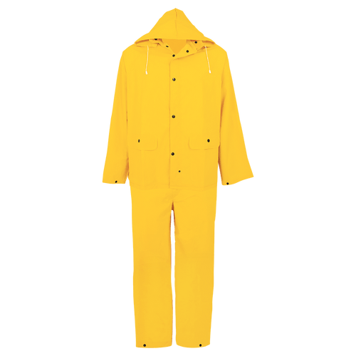 Three-Piece PVC Rain Suit with Snaps- Size 4XL, #R8900-4XL