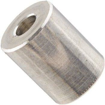 5/16" OD x 1" L x #6 Hole Aluminum Round Spacer (100/Pkg.)