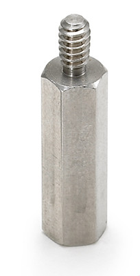 3/16" OD x 7/8" L x #2-56 Thread Aluminum Male/Female Hex Standoff, Plain (100/Pkg.)
