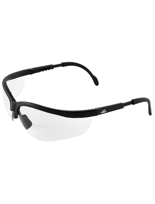 Picuda Clear Lens, Matte Black Frame Safety Glasses - 12 Pair, #BH461