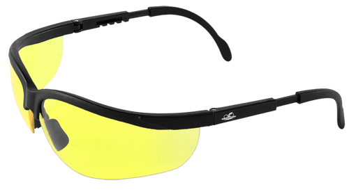 Picuda Yellow Lens, Matte Black Frame Safety Glasses - 12 Pair, #BH464