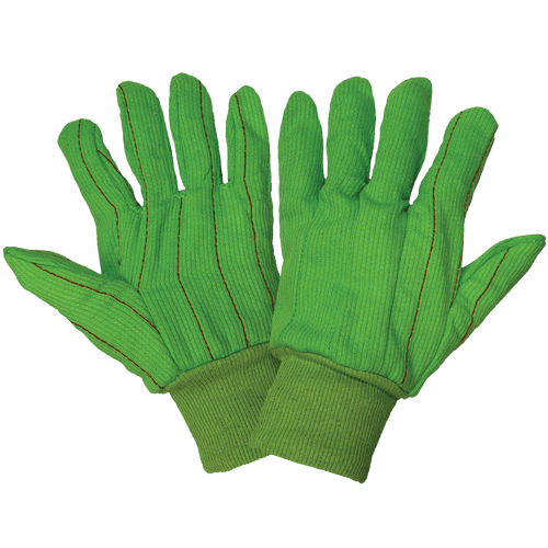 Premium 18 oz. Heavyweight Green Cotton Chore Glove- 144 Pair, #C18GRC