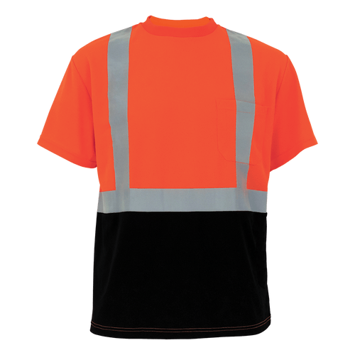 FrogWear HV Self Wicking Polyester Short-Sleeved Shirt Size 2XL, #GLO-005B-2XL
