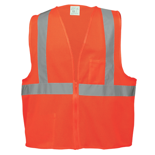 FrogWear HV Lightweight Mesh Polyester Safety Vest Size Large, #GLO-006-L