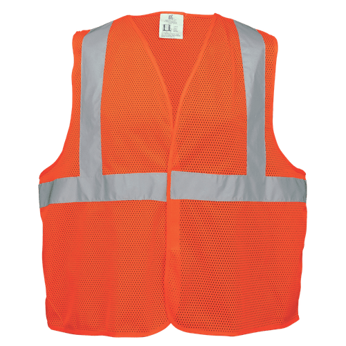 FrogWear HV Lightweight Orange Mesh Polyester Vest Size 2XL, #GLO-006V-2XL