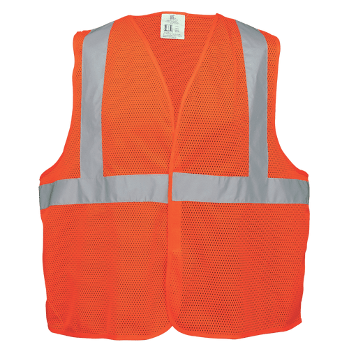 FrogWear HV Lightweight Orange Mesh Polyester Vest Size 2XL, #GLO-006V-2XL