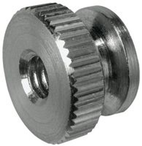4-40x5/16" Round Knurled Thumb Nuts, Stainless Steel (25/Pkg.) 4-40x5/16" Round Knurled Thumb Nuts, Stainless Steel (25/Pkg.)
