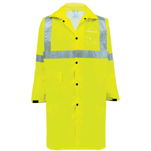 FrogWear HV High-Visibility Self-Extinguishing Yellow/Green Duster Jacket Size Extra Large, #GLO-1450-XL