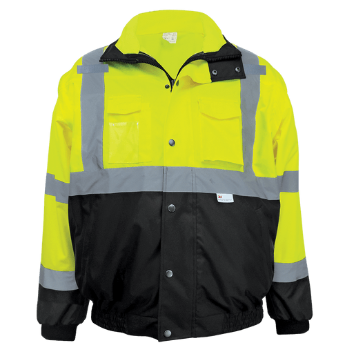 FrogWear HV Eight-in-One Winter Bomber Jacket Size 4XL, #GLO-B2-4XL