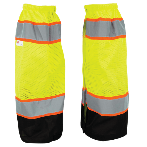 FrogWear HV High-Visibility 18.5 in Mesh Polyester Gaiters, #GLO-G1