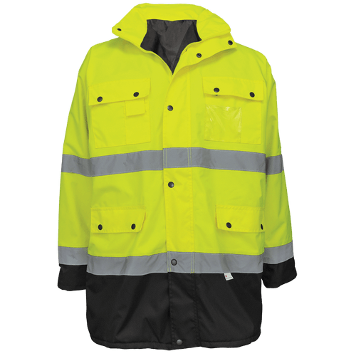 FrogWear HV High-Visibility Winter Parka Jacket Size XL, #GLO-P1-XL FrogWear HV High-Visibility Winter Parka Jacket Size XL, #GLO-P1-XL