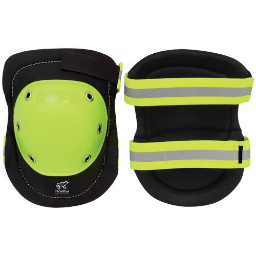 FrogWear Knee Protection High-Visibility, Brass-Riveted, PE Hard Cap, Non-Marring Knee Pads, #KP401