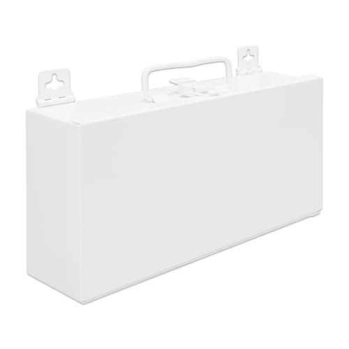 Durham Mfg 50 Kit First Aid Box, No Partition, 10-1/2"W x 2-1/2"D x 5"H, White, DM-520-43 (576/Pkg.)