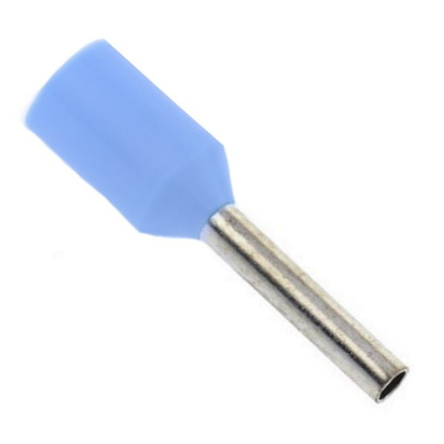 24 AWG Ferrule, 6 mm Barrell Length, Light Blue (1,000/Pkg.)