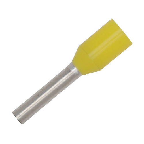 10 AWG Ferrule, 18 mm Barrell Length, Yellow (1,000/Pkg.) 10 AWG Ferrule, 18 mm Barrell Length, Yellow (1,000/Pkg.)