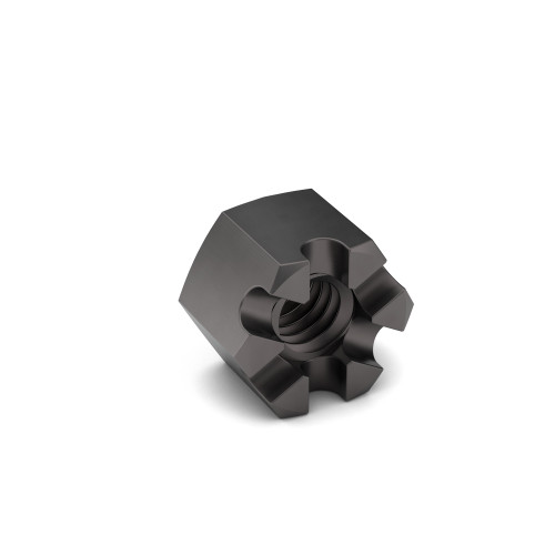 5/8"-18 J995 Grade 5 Thick Slotted Hex Nut Zinc Yellow (100/Pkg.) 5/8"-18 J995 Grade 5 Thick Slotted Hex Nut Zinc Yellow (100/Pkg.)