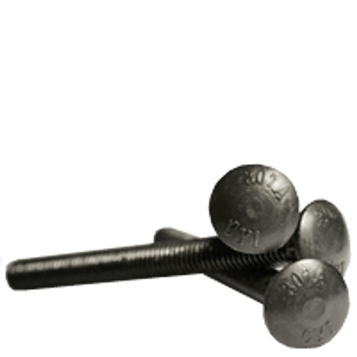 1/2"-13 x 8-1/2, 6" Thread Under-Sized Carriage Bolts A307 Grade A Plain (75/Bulk Qty.)