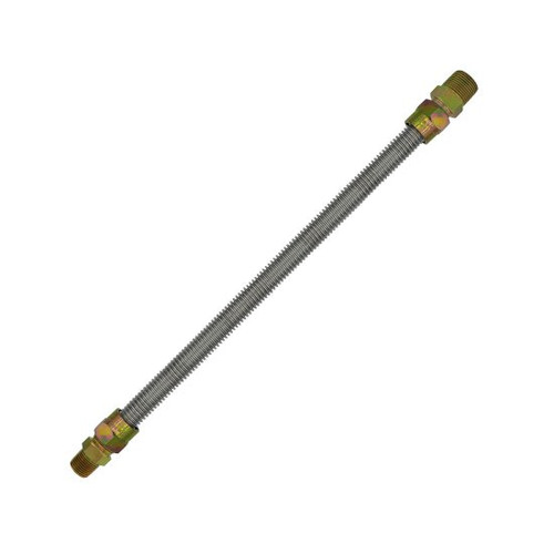Gas Connectors - Standard (5/8" OD x 3/4" ID) 1/2" Male x 3/4 Male x 24"  109842 (25/Pkg)