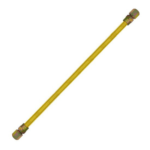 Gas Connectors - Yellow Coated -(5/8" OD x 1/2" ID) 3/4" Female x 3/4" Female x 48" 112486 (25/Pkg) Gas Connectors - Yellow Coated -(5/8" OD x 1/2" ID) 3/4" Female x 3/4" Female x 48" 112486 (25/Pkg)