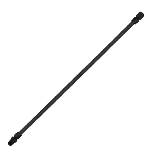 Gas Connectors - Black Coated - (3/8" OD x 1/4" ID) - 3/8" Male x 3/8" Female x 36" 112909 (25/Pkg)
