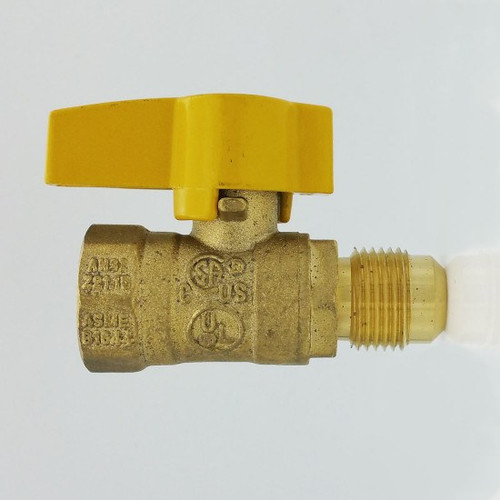 Gas Connectors - With Shut Off Valve-5/8" OD Flare x 1/2" Female Iron Pipe 110293 (10/Pkg) *May require extended lead times