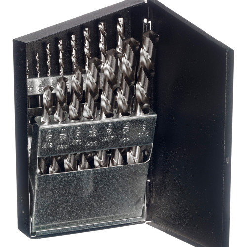 Champion Left Hand 1/16" - 1/2" x 32nds High Speed Steel 15 Piece Drill Bit Set (Qty. 1) 115LH