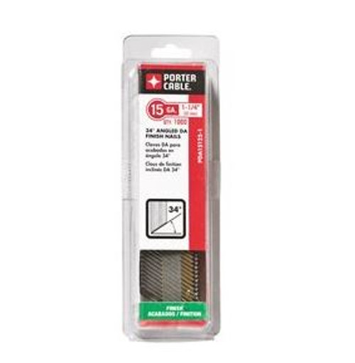 Porter Cable 15 Gauge Finish Nails, 1-1/4" Length #PDA15125-1 (1,000/Pkg.)