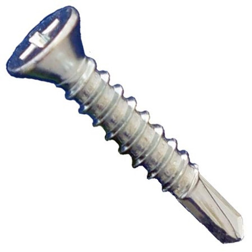 #10 x 1-1/4" Daggerz Phillips Flat Head Self Drilling Screws Zinc (3,000/Bulk Pkg.)